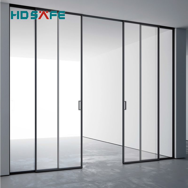 Frosted Tempered Glass Sliding Door