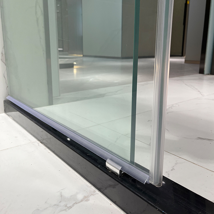 Modern 8-12mm Frameless Sliding Shower Glass Door System Sliding Bathroom Door