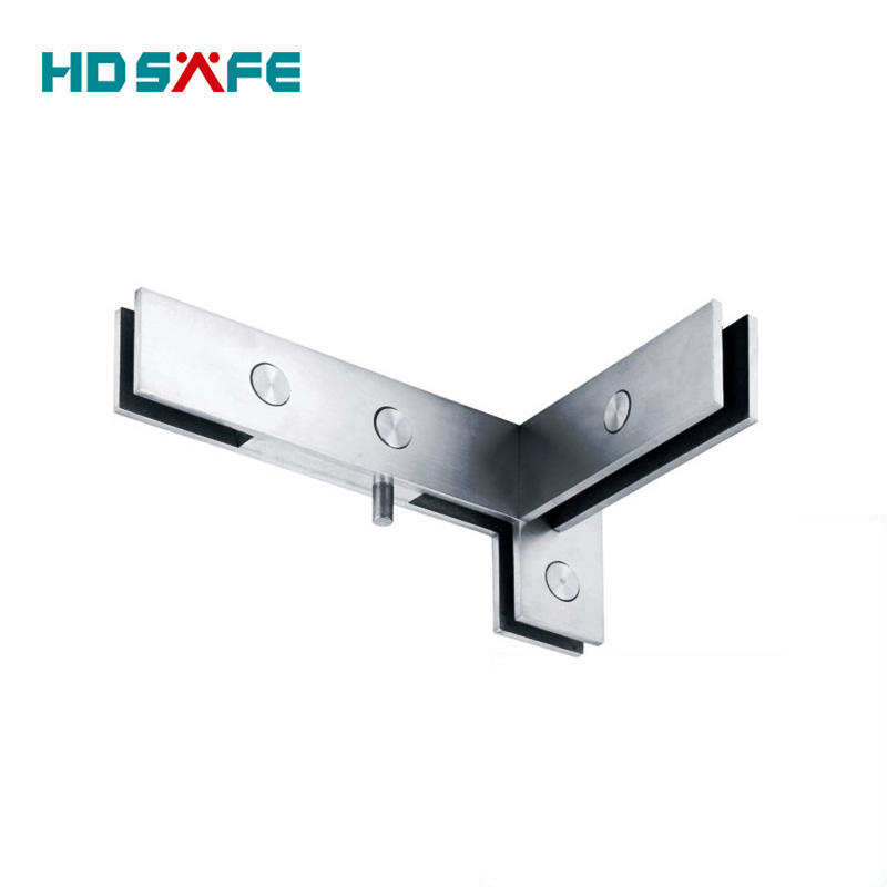 HDSAFE 304/316 Stainless Steel Patch Fitting 8-12mm Frameless Glass Door Patch Fitting Hardware Swing Glass Door Patch Clamp