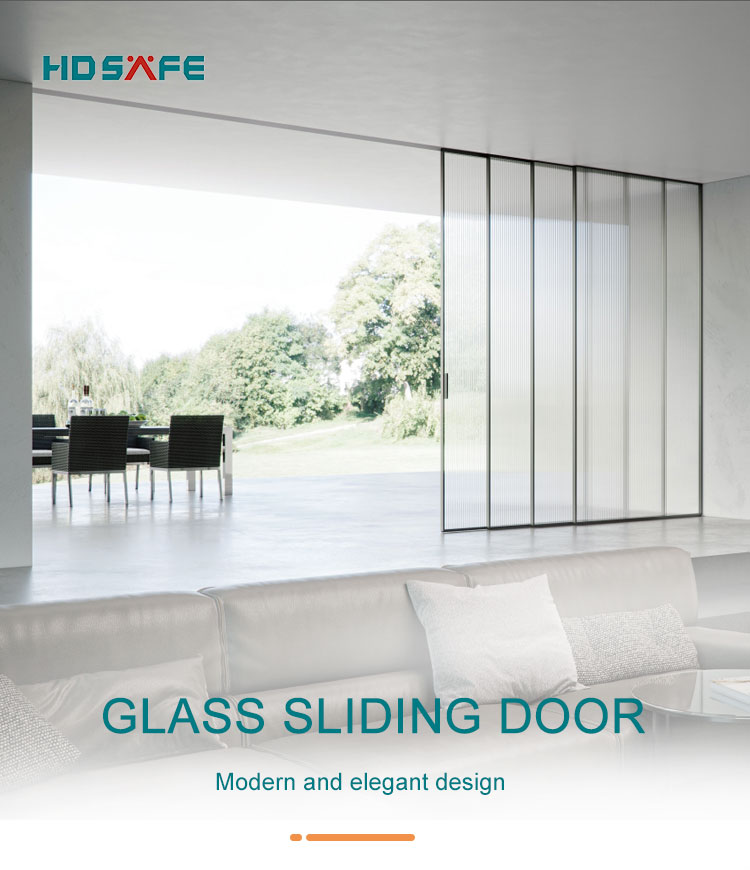 HDSAFE Puerta corrediza sin rieles Puerta corrediza de vidrio sin marco  Diseño de puerta corrediza oculta
