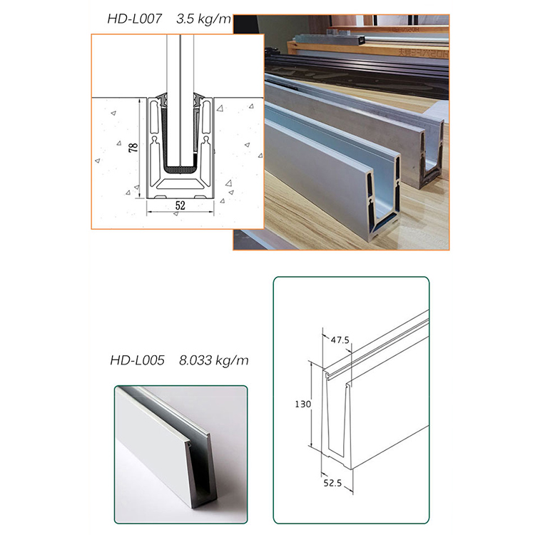 Railing Balcony Glass Handrail With Led Light