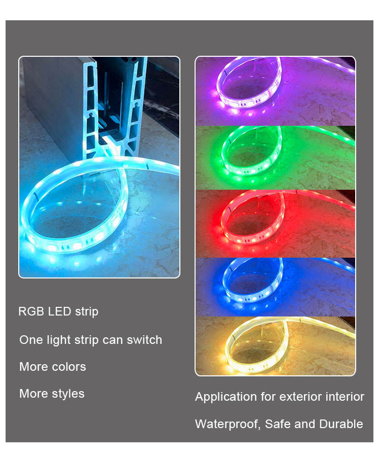  LED Light U Channel Glass Railing