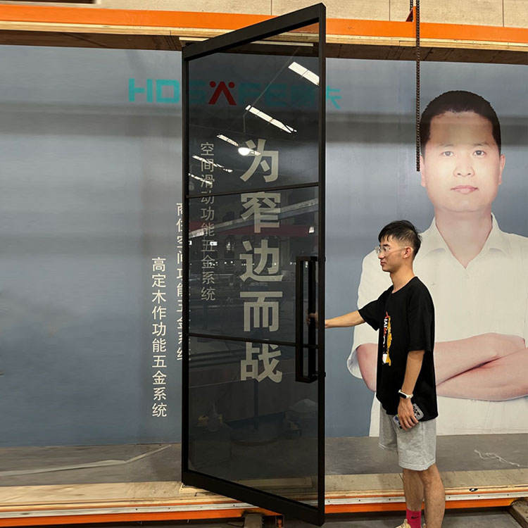 Office Glass Partition Wall Room Divider Interior Frosted Tempered Frameless Glass Panels Door Aluminum Partition Glass Wall