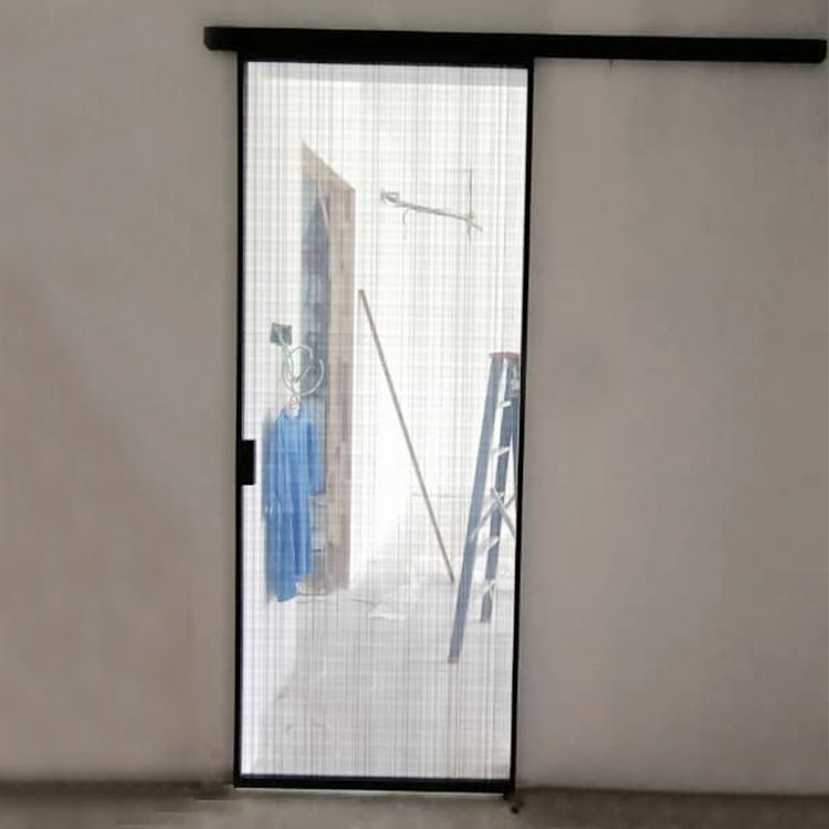 HDSAFE Glass Door With Black Frame Sliding Door