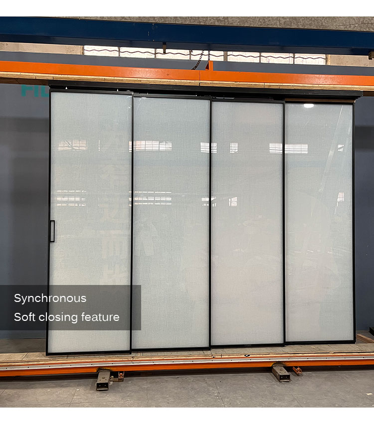 HDSAFE Automatic Door Aluminium Commercial Automatic Sensor Glass Sliding Door