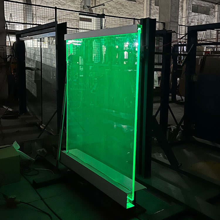 HDSAFE Glass Railing Factory Exterior LED Light Aluminum Glass Balustrade U Channel