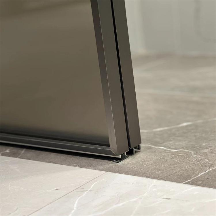 HDSAFE Soft Close Sliding Doors For Study Room Balcony Black Sliding Glass Doors