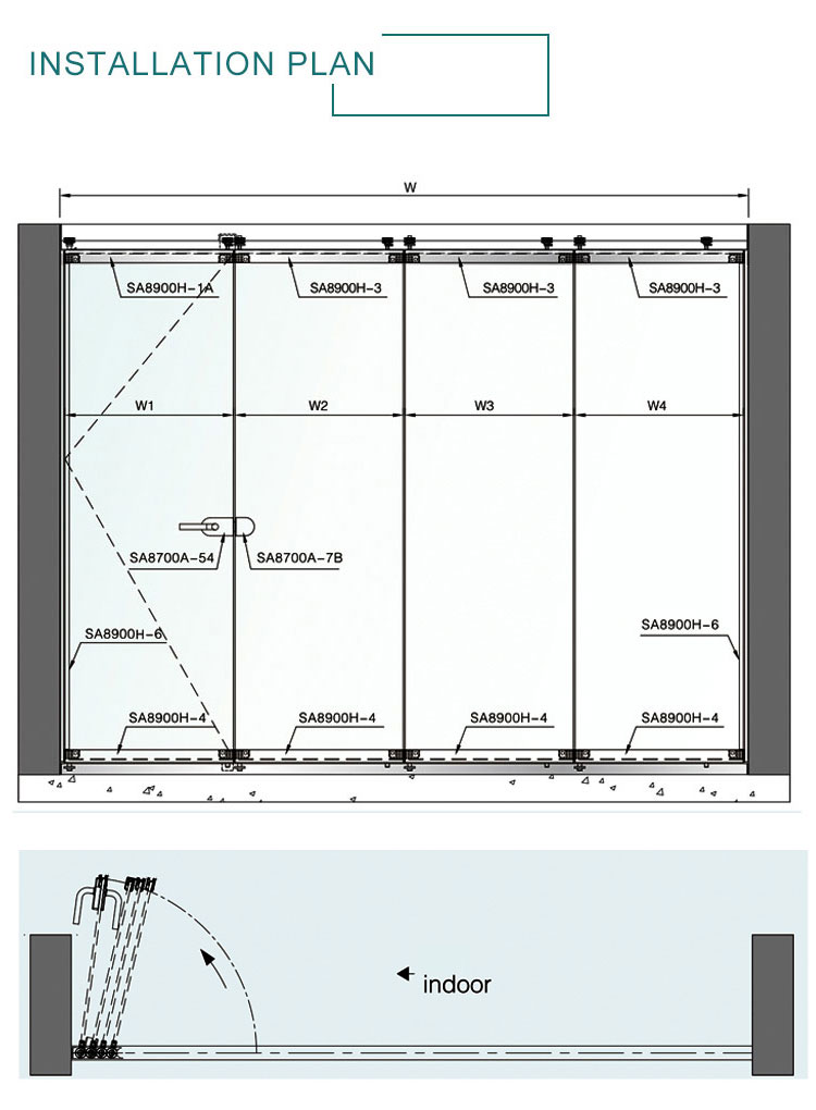 Frameless Glass Sliding Patio Door