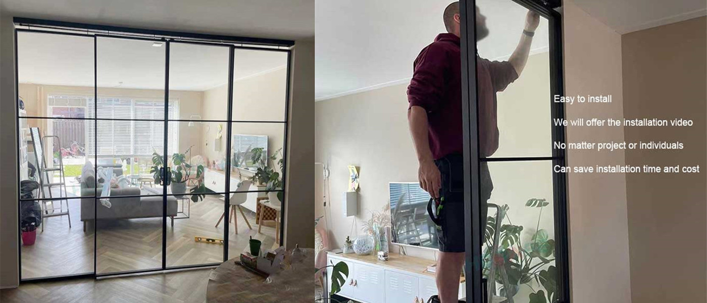 Project Item: Modern Slim Frame Glass Sliding Door Of Netherlands