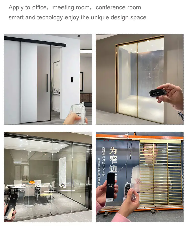 HDSAFE Electrical Automatic Door Opener Sensor Automatic Sliding Door Operator Smart Glass Door