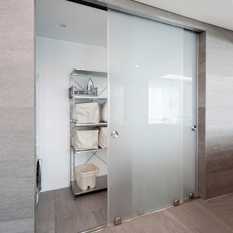 HDSAFE Frameless Glass Sliding Door For Living Room Aluminium
