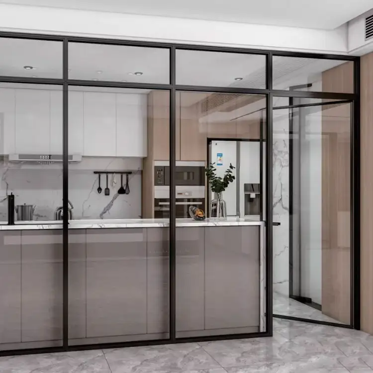 HDSAFE Sliding Partition Door Slide And Swing Door Interior Doors Glass Door Manufacturer