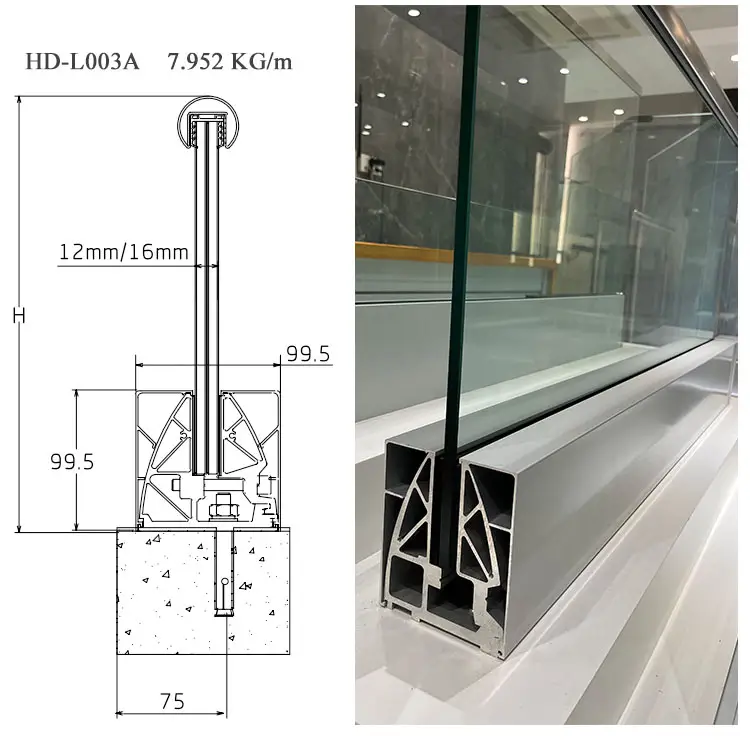 Terrace Glass Railing Design 
