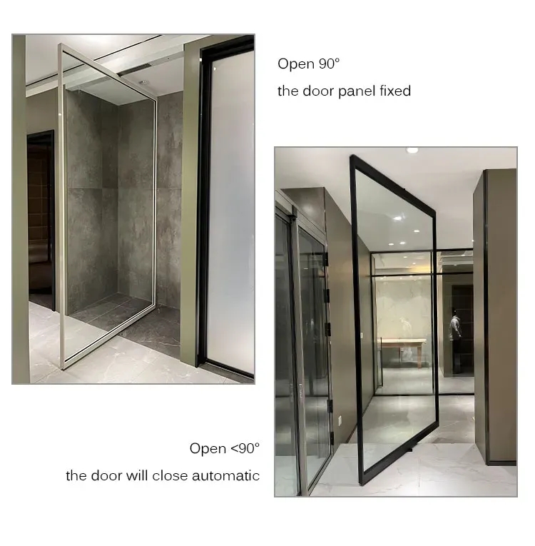 Aluminium Glass Pivot Door