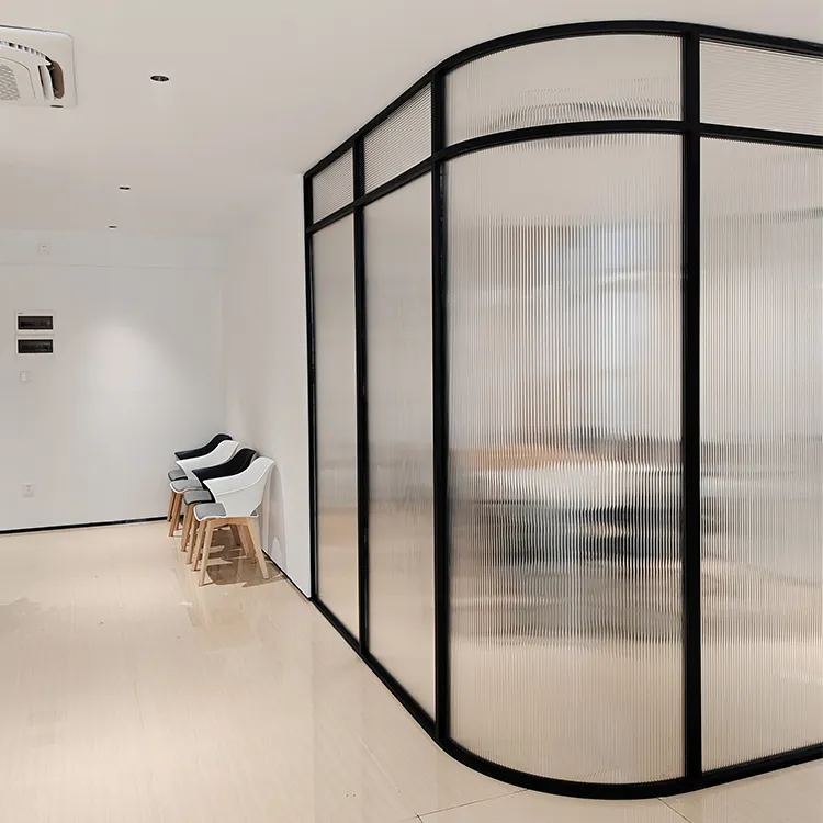 Office glass discount door design