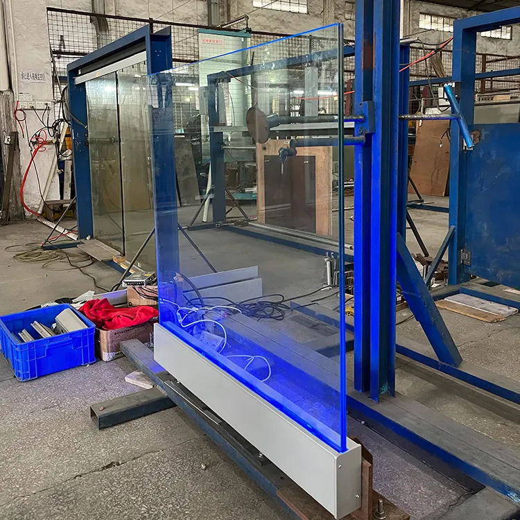 HDSAFE Factory Glass Railing For Frameless 12-20mm Glass Balustrade LED Glass handrail Railing