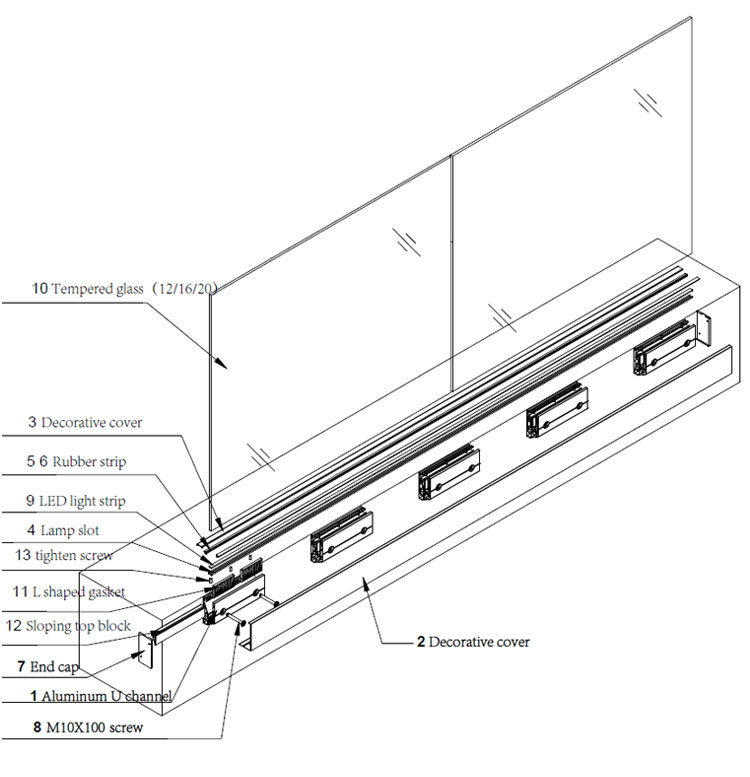 HDSAFE Factory Glass Railing