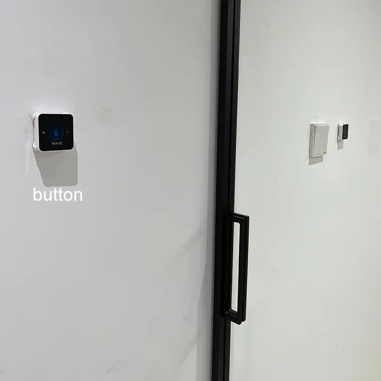 HDSAFE Smart Glass Sliding Automatic Door System Office Partition Wall Magnetic Levitation Glass Door