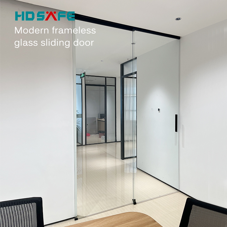 Interior sliding clearance glass doors