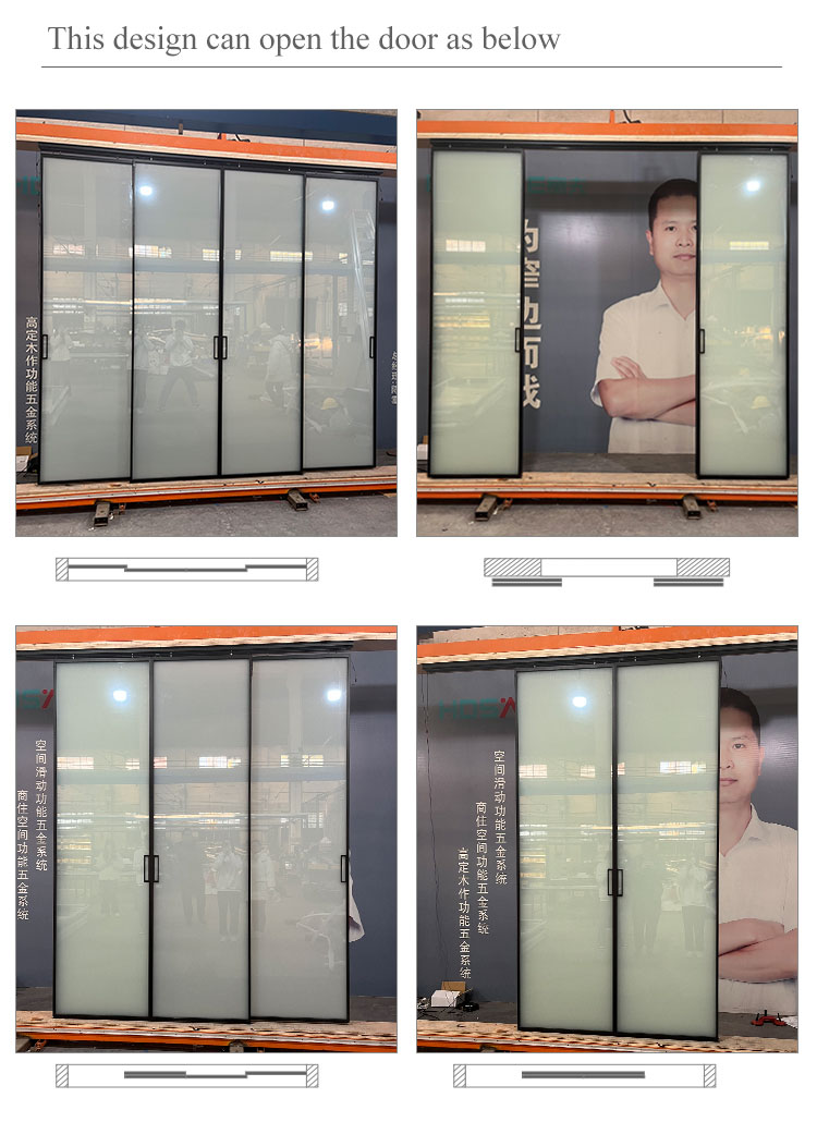 Interior Aluminum Sliding Glass Door 