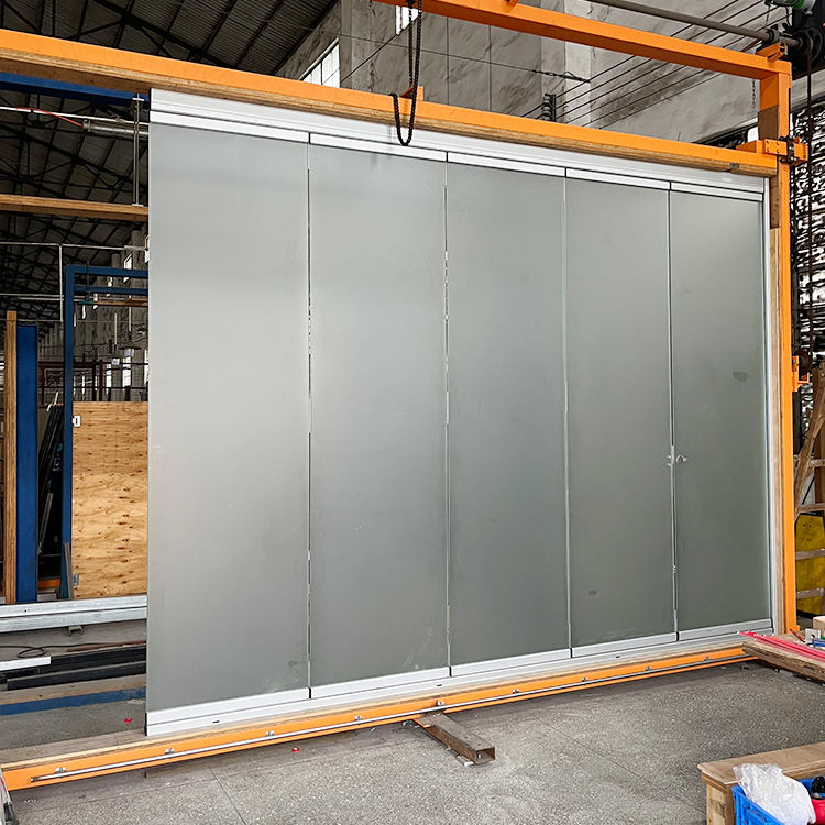 HDSAFE Aluminum Frameless Glass Folding Patio Door Exterior Partition Door Customization