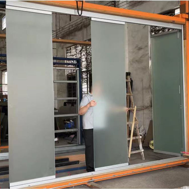 HDSAFE Aluminum Frameless Glass Folding Patio Door Exterior Partition Door Customization