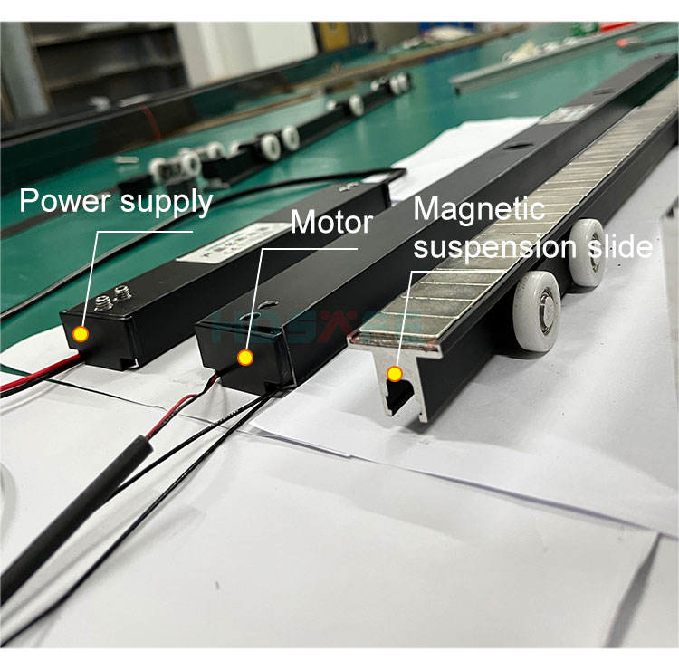 HDSAFE Magnetic Levitation Automatic Sliding Door Phone App Sensor Telescopic Sliding Glass Door