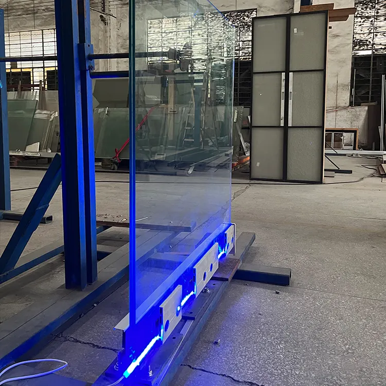 HDSAFE Aluminum Railing 12-20mm Glass Stair Balustrade Swimming Pool LED Glass Railing