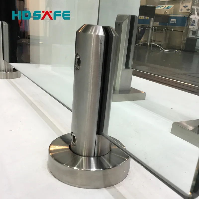 HDSAFE 10/12 mm Frameless Glass Spigot Swimming Pool Fence Clamp Stair Balcony Glass Railing