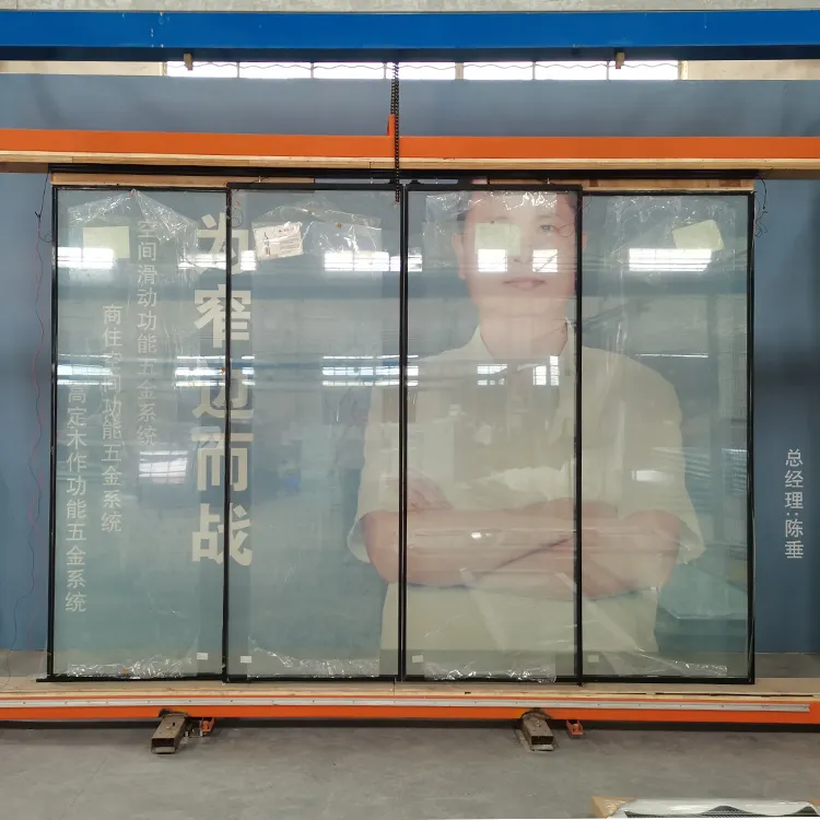 HDSAFE Smart Privacy Glass Sliding Door Switchable Glass Door Automatic Sliding Door Office Partition Wall