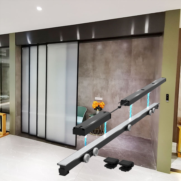 Hdsafe Automatic Synchronous Sliding Glass Doors track