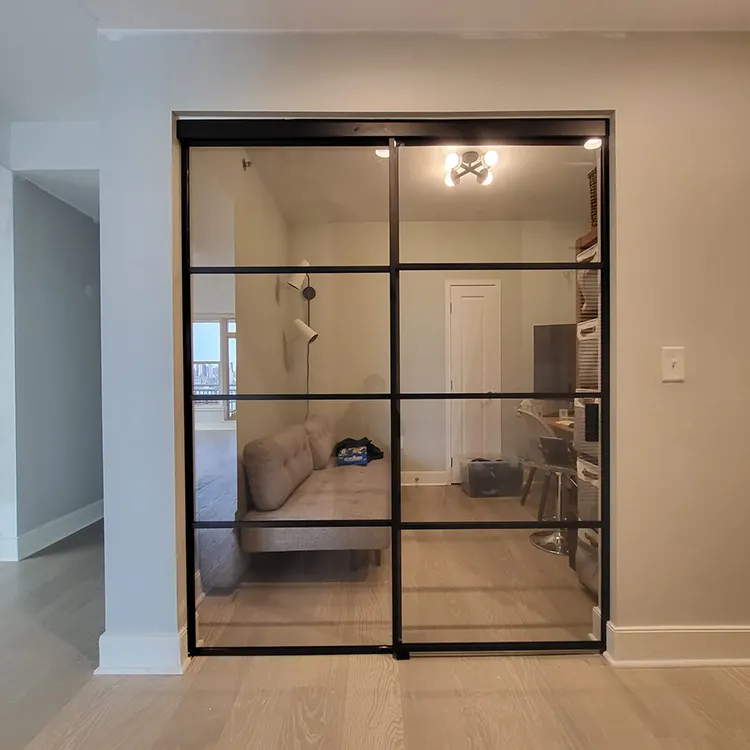 HDSAFE Conference Room Office Privacy Switchable Smart Glass Door App Sensor Automatic Sliding Door Glass Auto Door Modern