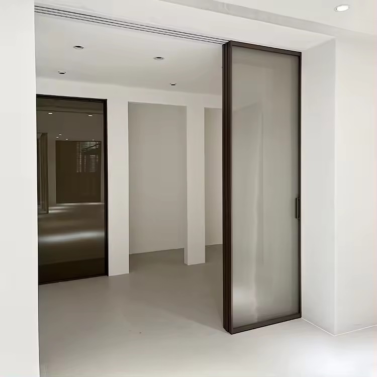 HDSAFE Sliding Door For House Living Room Partition Office Kitchen Telescopic Aluminum Sliding Glass Door Hardware