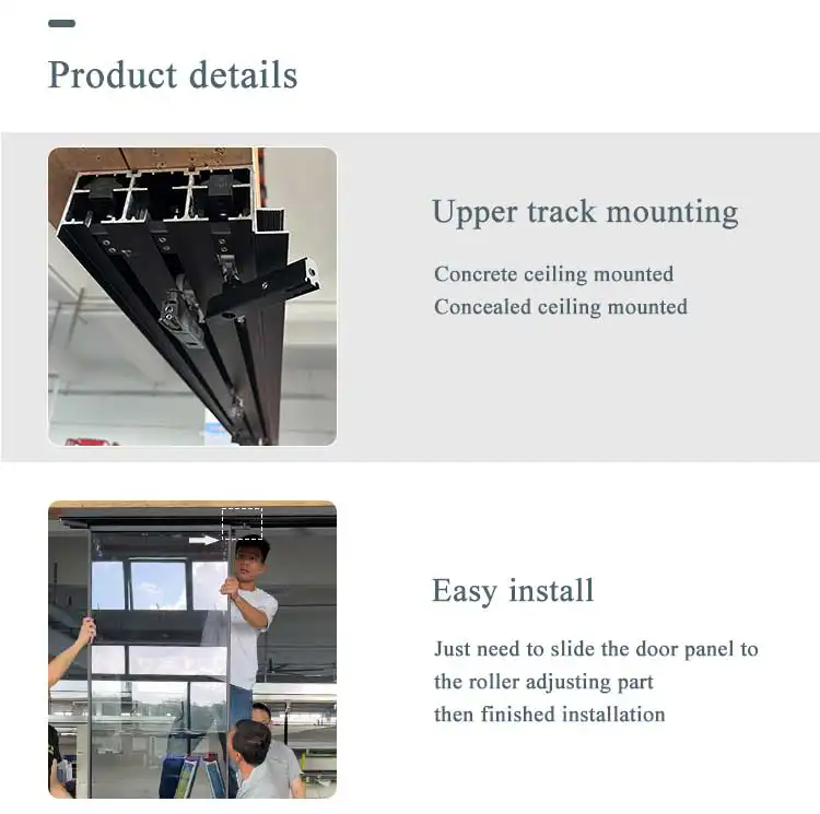 HDSAFE Smart Glass Sliding Automatic Door System Office Partition Wall Magnetic Levitation Glass Door