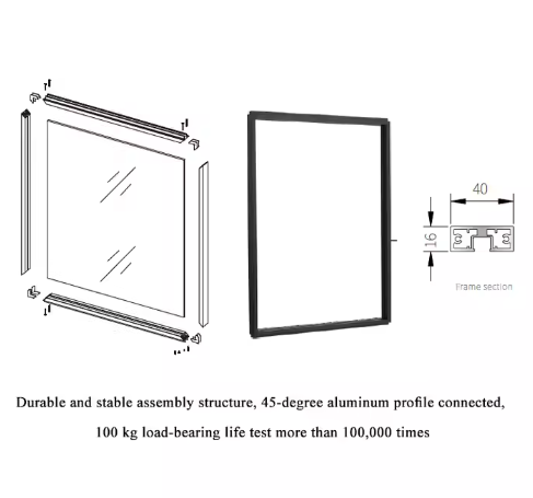 Aluminum Sliding Doors Factory Stack Frosted Glass Door Black White Frame 4 Panels Commercial Telescopic Sliding Door Hardware