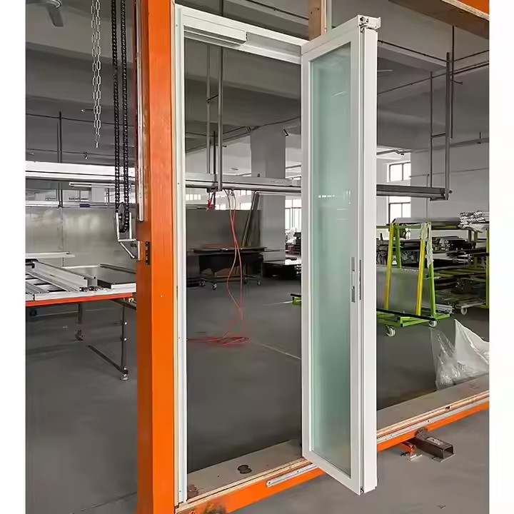 HDSAFE New Glass PT Door Custom Hotel Home Slide Swing Glass Door Kitchen Bathroom Sliding Folding Door