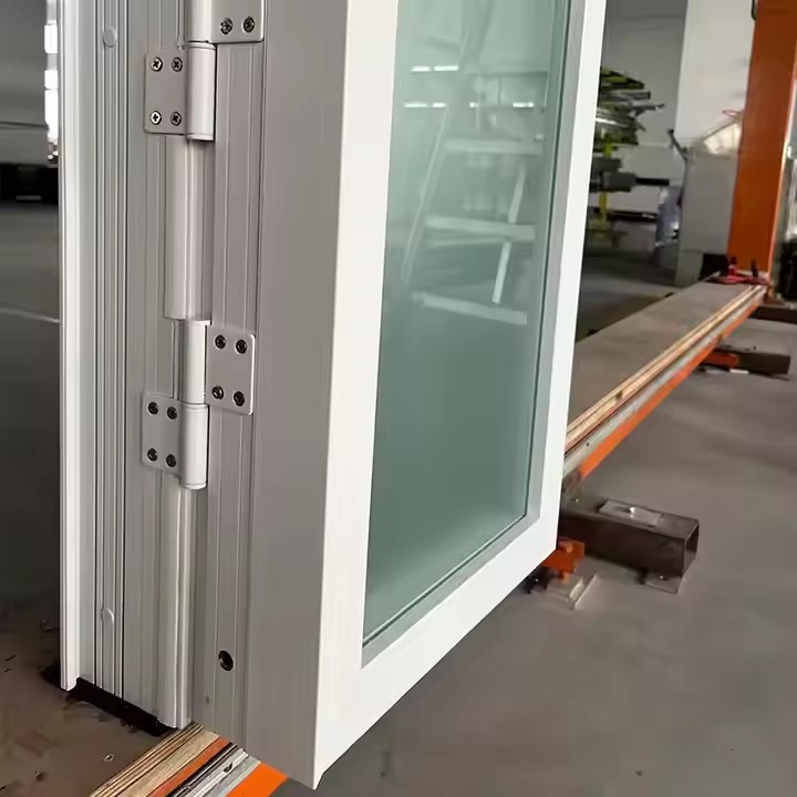 HDSAFE Folding Pt Door Interior Kitchen Bathroom Toilet Pt Door Aluminum Profile Accessories Stack Pt Door Factory