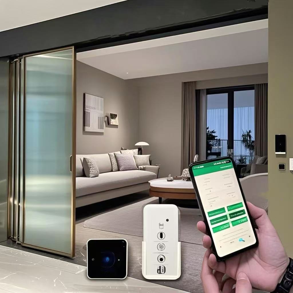 HDSAFE New Aluminum Glass Automatic door Soft Close Synchronized Electric Sliding Door with APP Sensor Intelligent Automatic Sliding Door