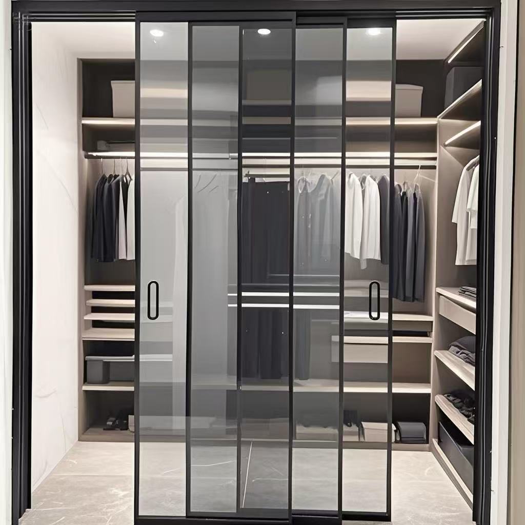 HDSAFE Smart Film Glass Automatic Sliding Door System Apartment Office Automatic Door Operators App Sensor Switchable Glass Door