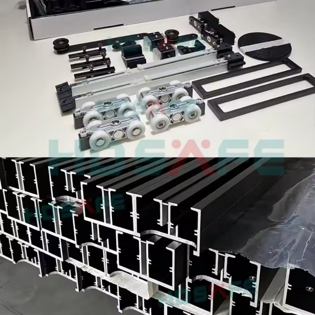 Factory Glass Sliding Doors Interior Bedroom Aluminium Door Hidden Track Narrow Frame Sliding Glass Door