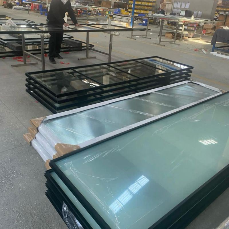 Interior Glass Sliding Door Narrow Aluminum Slim Frame Sliding Interior Glass Door Living Room 2 Slide 2 Fixed Door System
