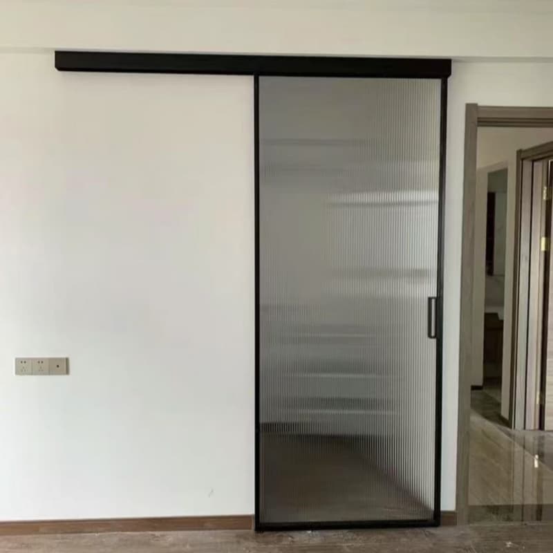 Sliding Door Beautiful Design Frame Sliding Glass Tempered Glass Door Aluminum Aluminum Alloy Modern