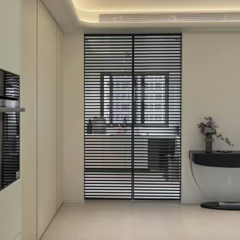Sliding Door Beautiful Design Frame Sliding Glass Tempered Glass Door Aluminum Aluminum Alloy Modern