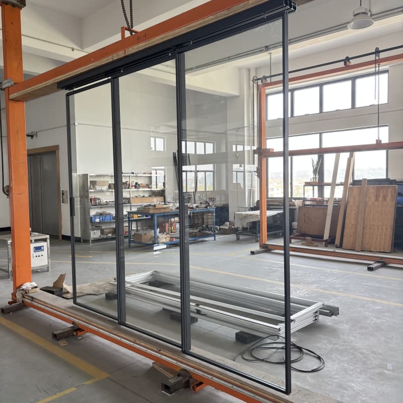 Modern Home Decoration Smart Glass Sliding Door Aluminum Alloy with Automatic Open Style Finished Surface