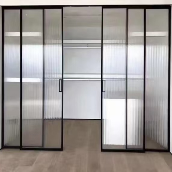 Sydney Apartment Black Double Glass Sliding Door Wholesale Factory Price High Quality China Manufacturer