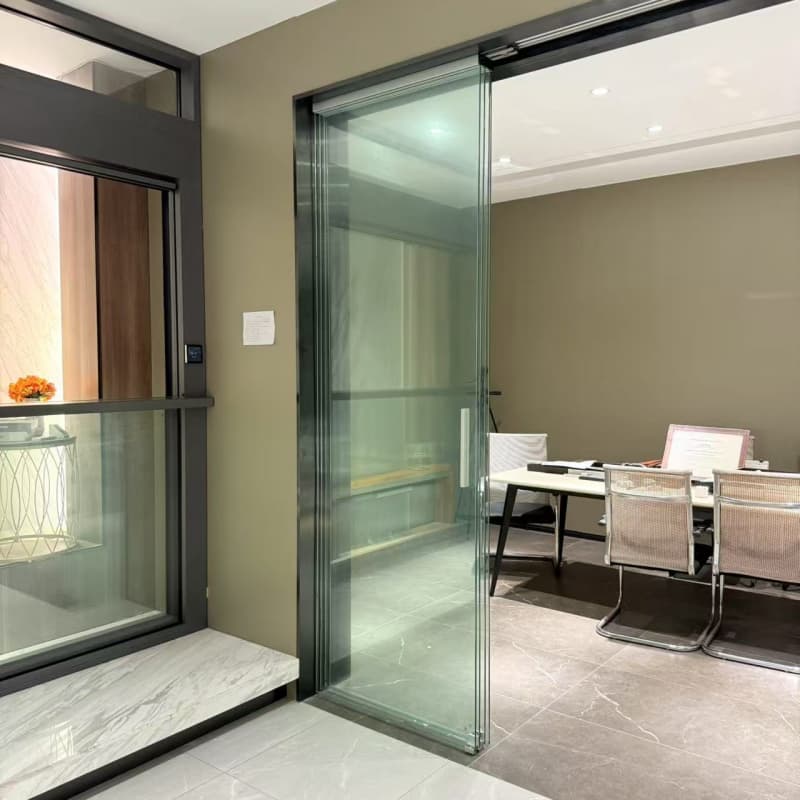 Minimalist Frameless Telescopic Sliding Glass Door System Soft Closing for Interior Office Living Room Partition Factory Price