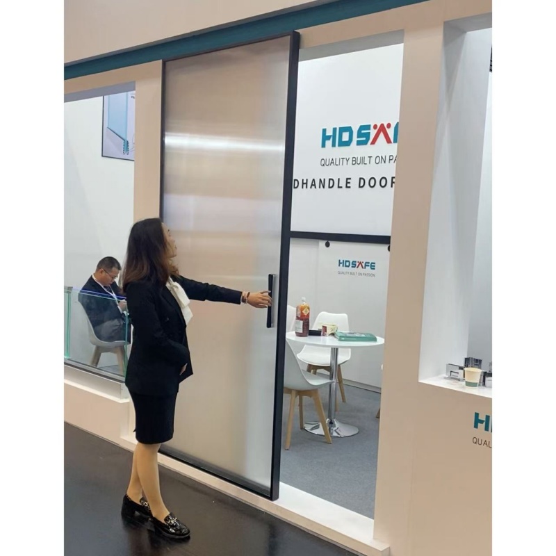 High Quality Silent Slide and Hidden Track Ghost Door Wall Mount Concealed Magic Glass Sliding Door