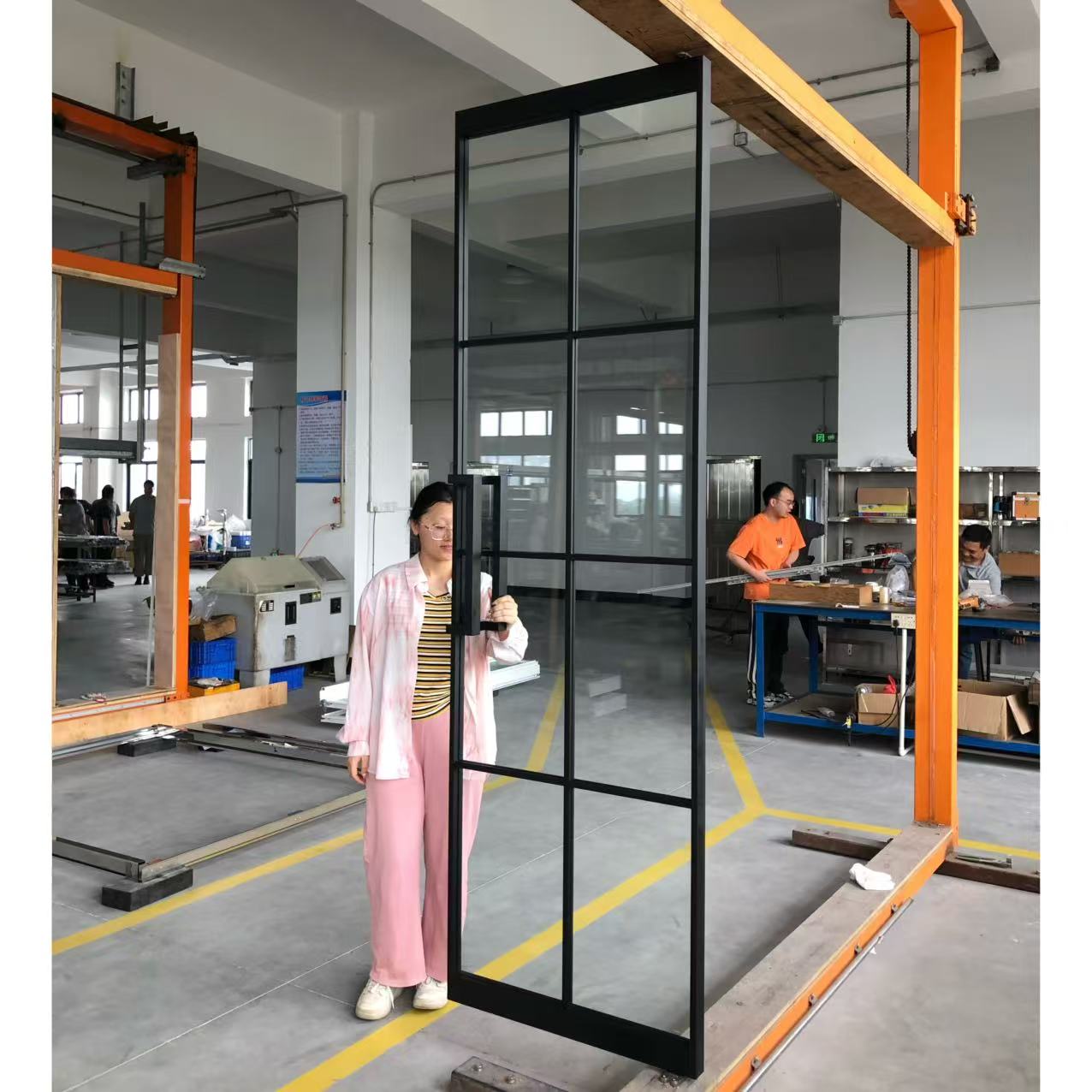 High-End Modern Design Aluminum Sliding Glass Door Tempered Glass for Kitchen and Interior Living Room