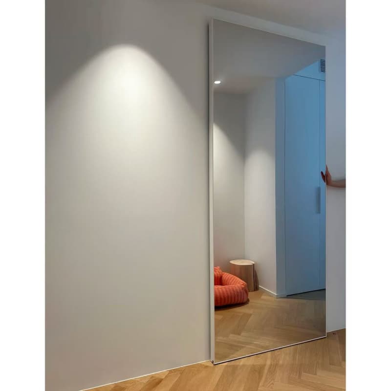 Modern Ghost Door Hardware Kit for Sliding Glass Finished Interior Chinese Design for Bedroom Kitchen Bathroom Hotel Automatic