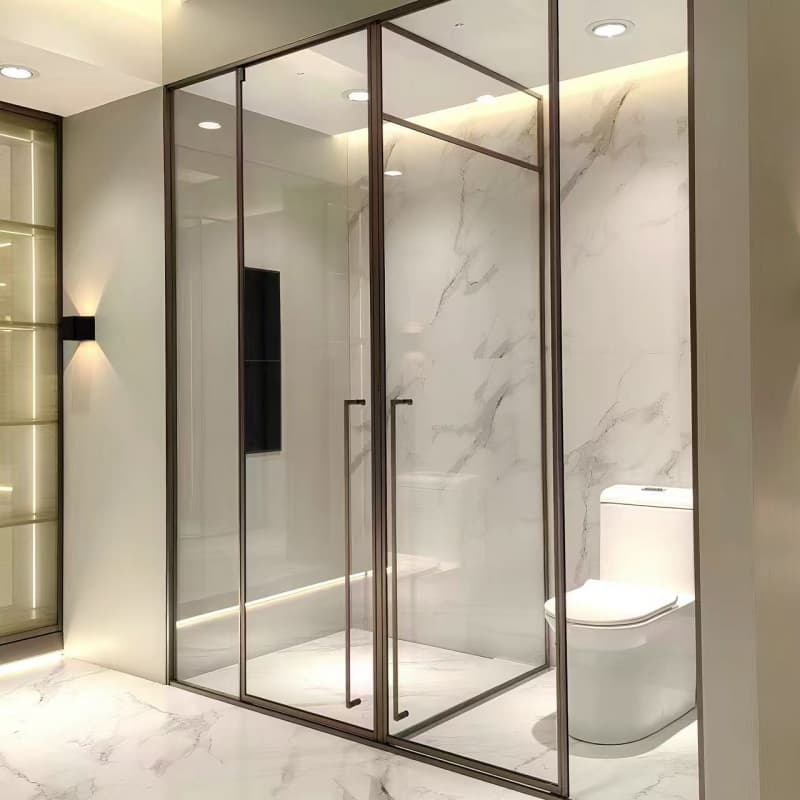 Luxury High Quality Frameless Shower Door Sliding Soft Close for Bathroom for Bedroom or Hotel Use